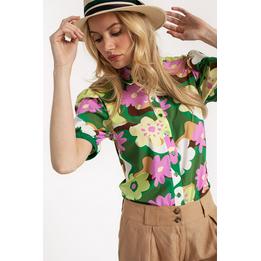 Overview image: Nomi big flower blouse