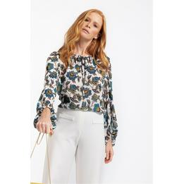 Overview image: Marit flower crepe blouse
